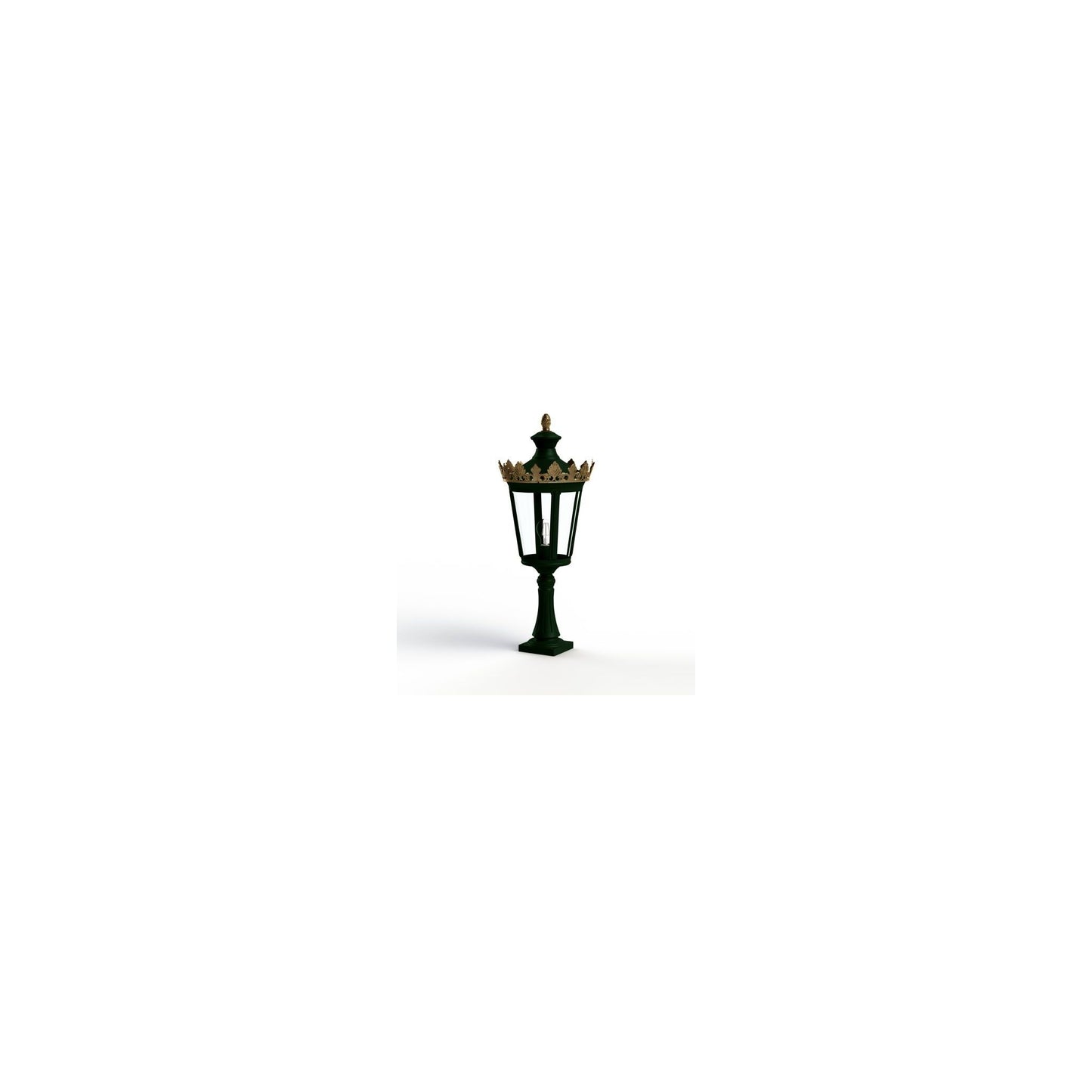 Louvre Model 3 Clear Glass Bollard
