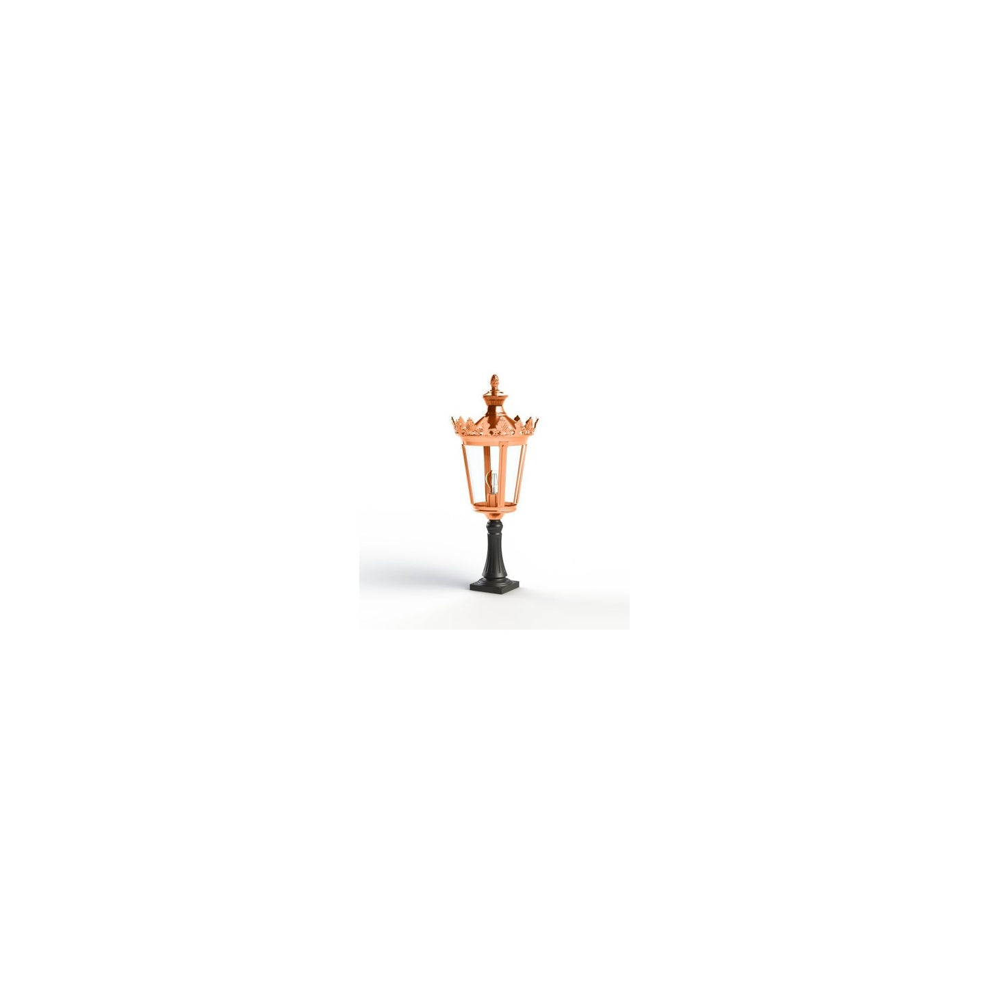 Louvre Model 3 Clear Glass Bollard