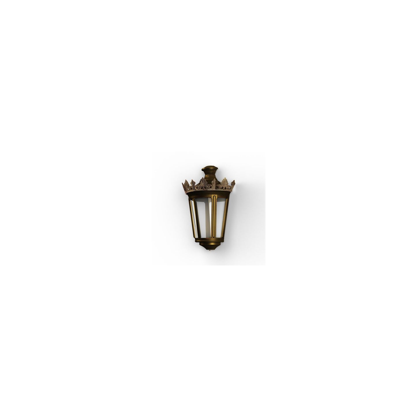 Louvre Model 4 Clear Glass LED Wall Light