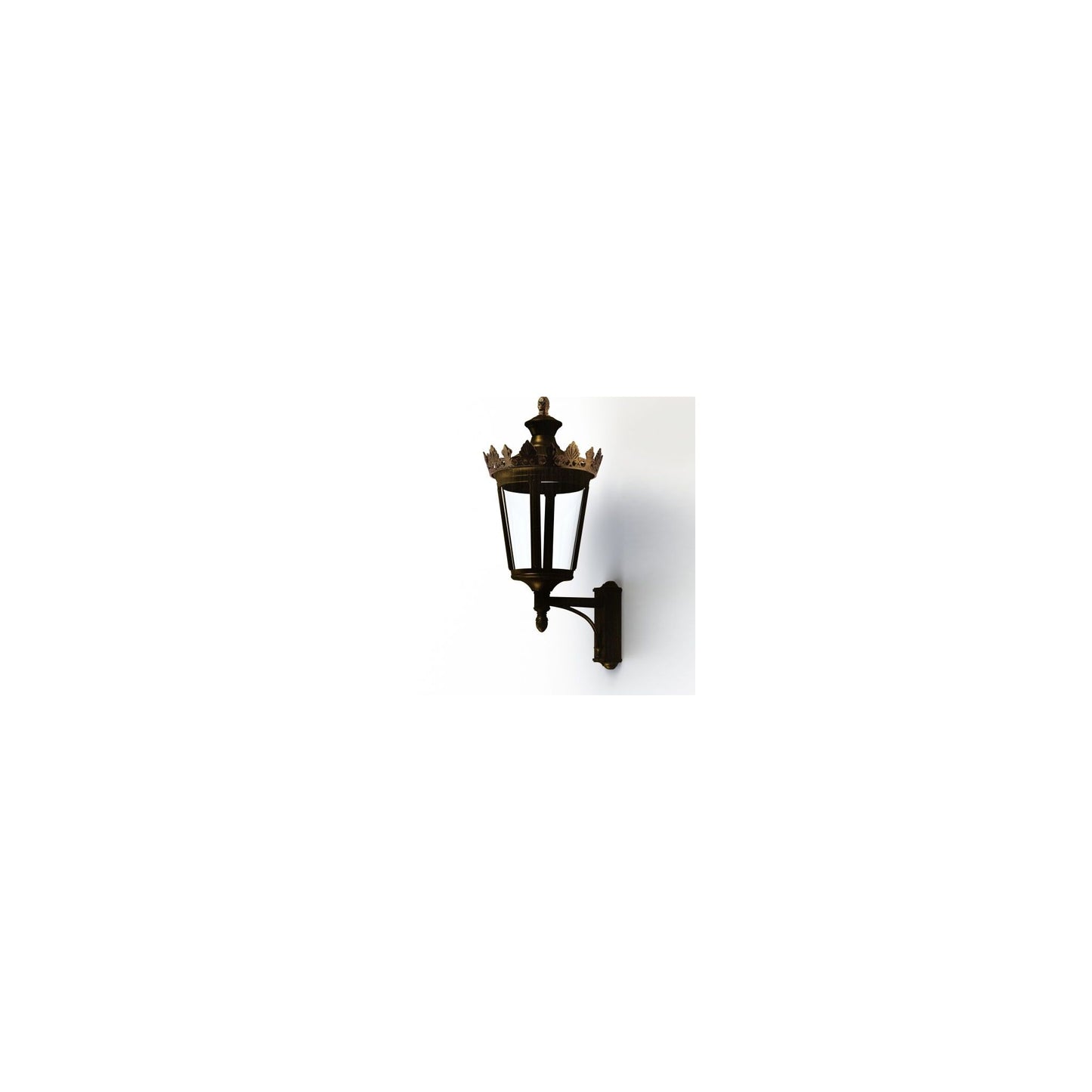 Louvre Model 5 Clear Glass LED Wall Light