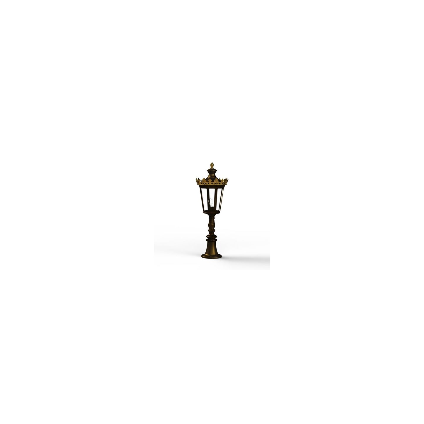 Louvre Model 7 Clear Glass Bollard