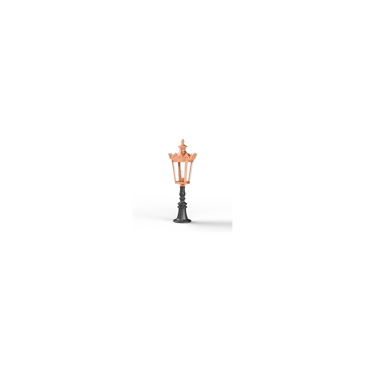 Louvre Model 7 Clear Glass Bollard