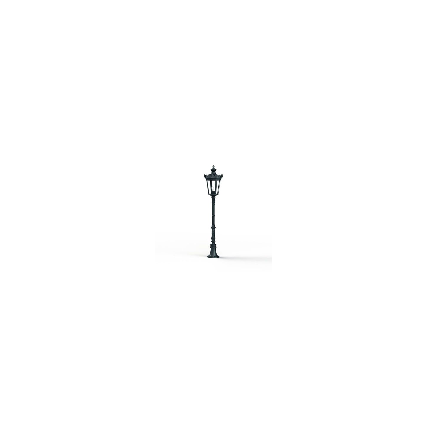 Louvre Model 8 Clear Glass Lamppost
