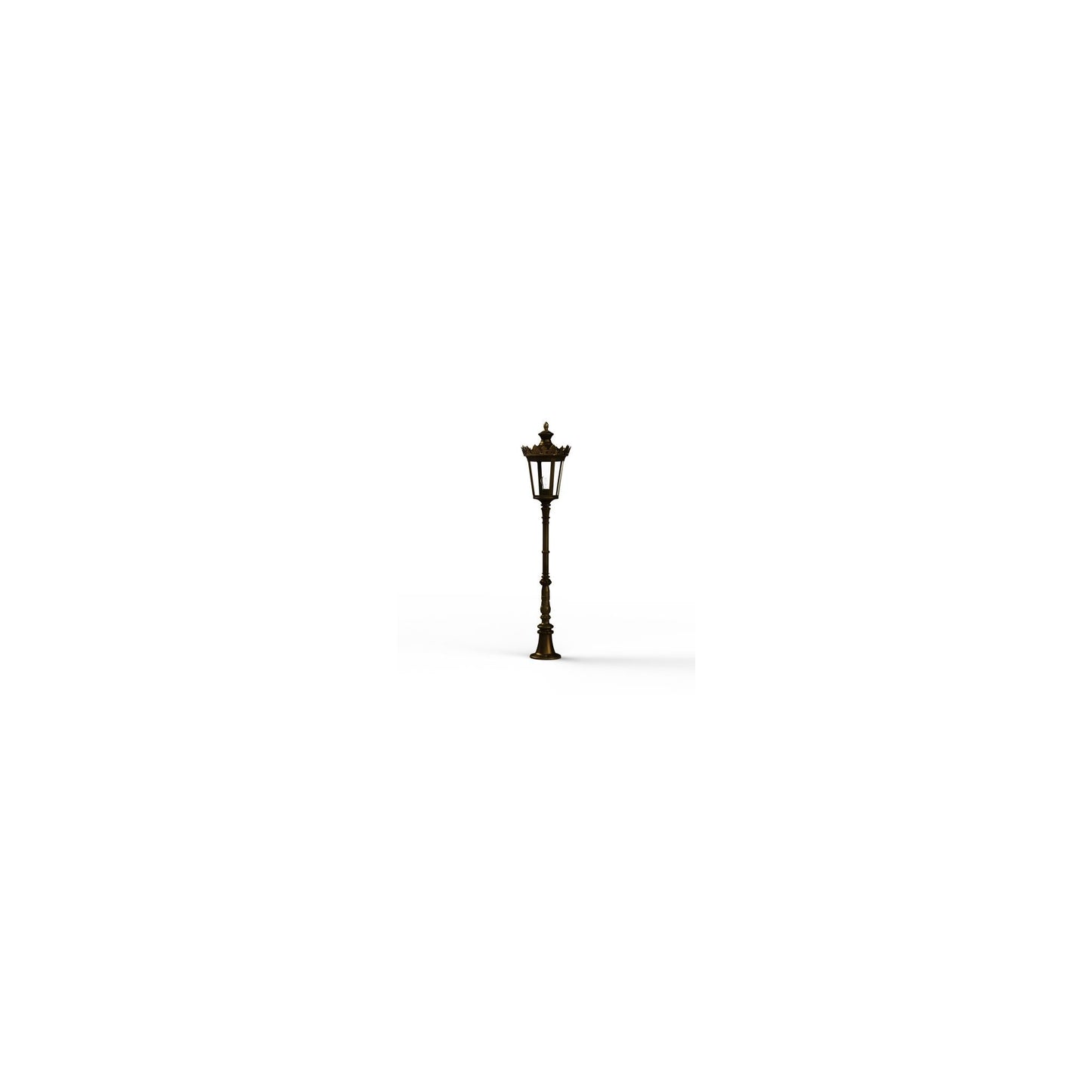 Louvre Model 8 Clear Glass Lamppost