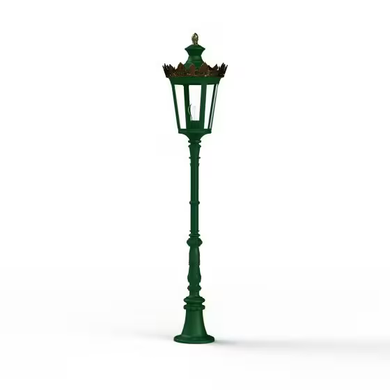 Louvre Model 8 Clear Glass Lamppost