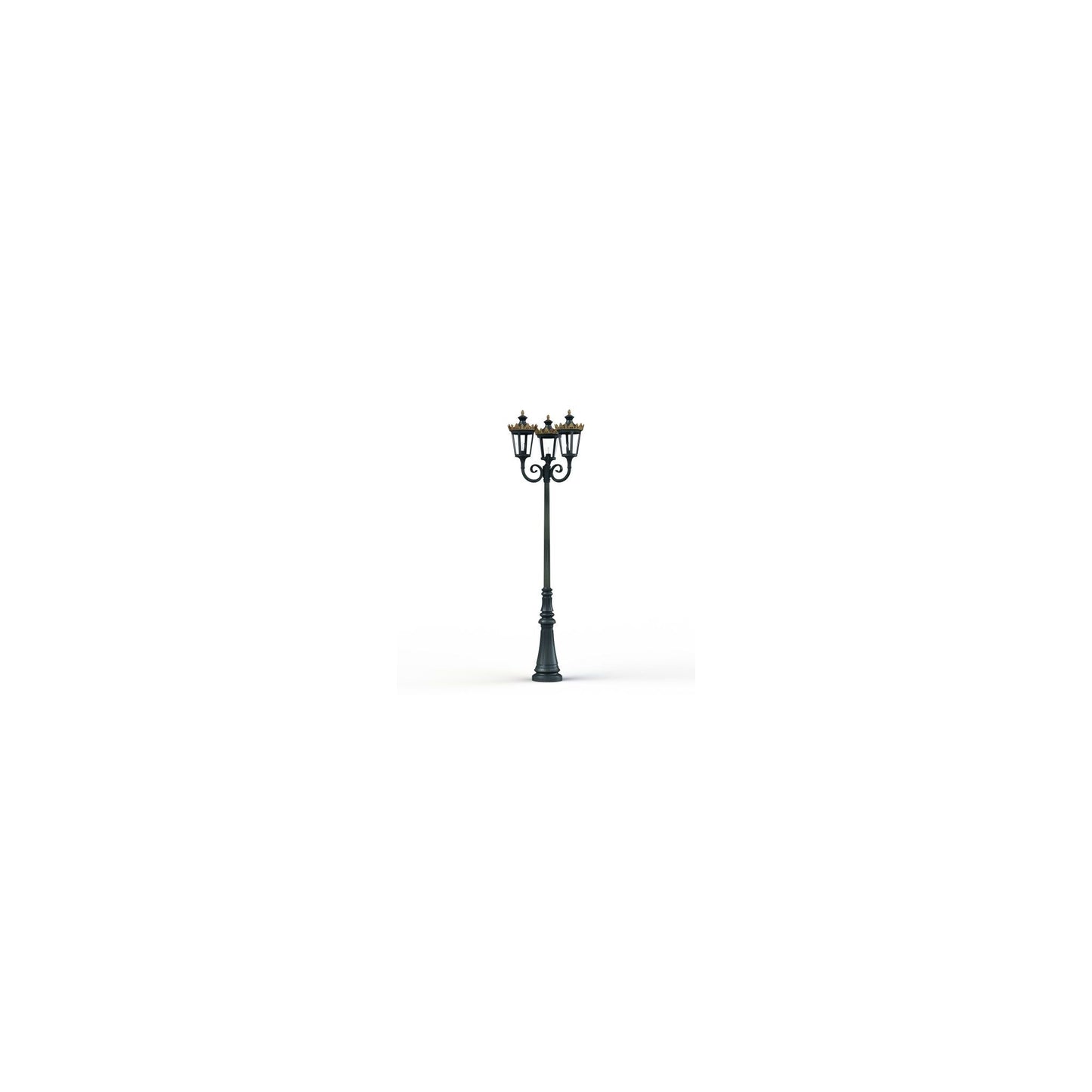 Louvre Model 10 Triple Heads Street Lamp