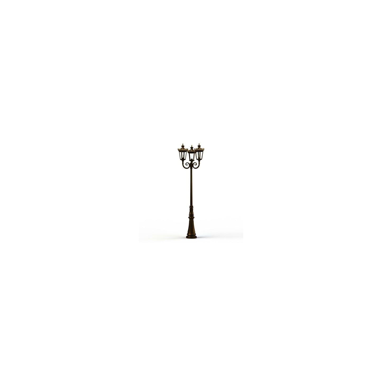 Louvre Model 10 Triple Heads Street Lamp