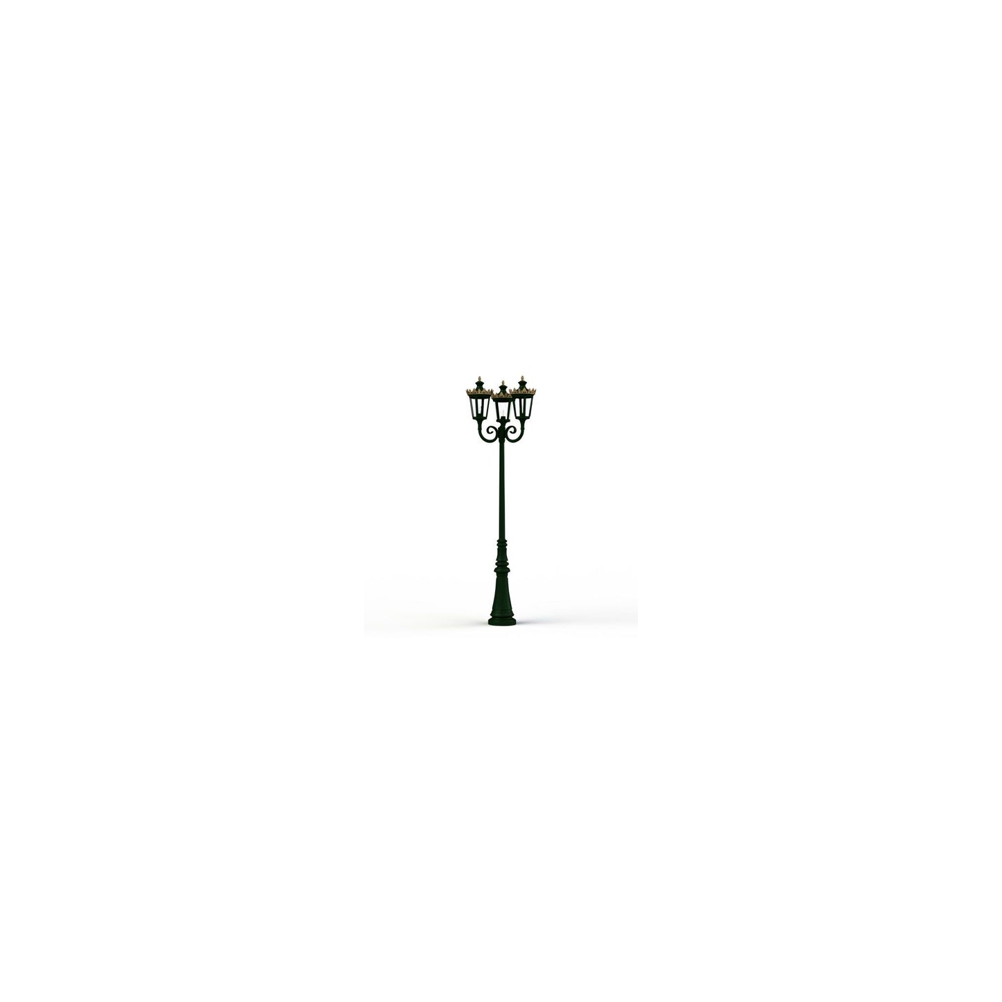 Louvre Model 10 Triple Heads Street Lamp