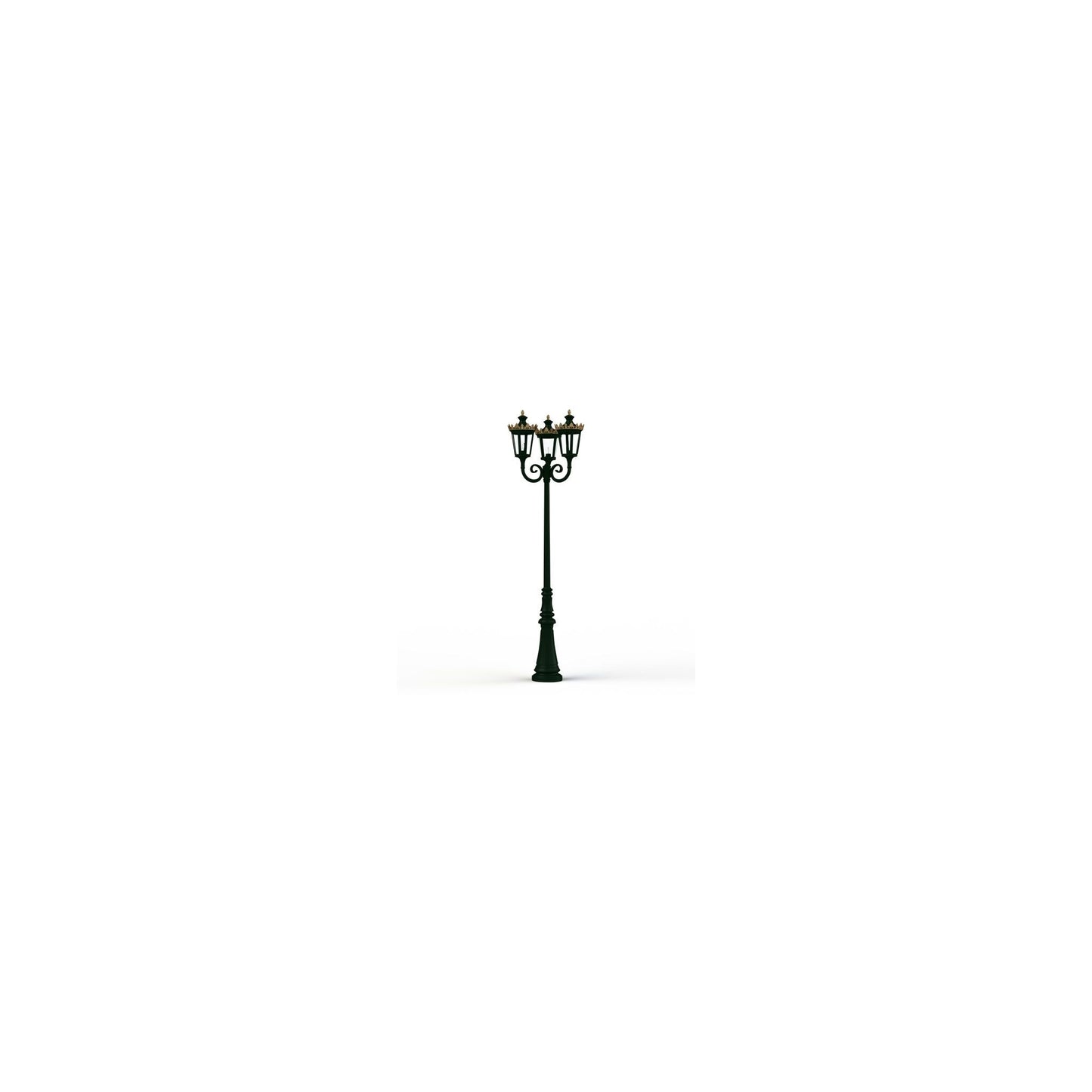 Louvre Model 10 Triple Heads Street Lamp