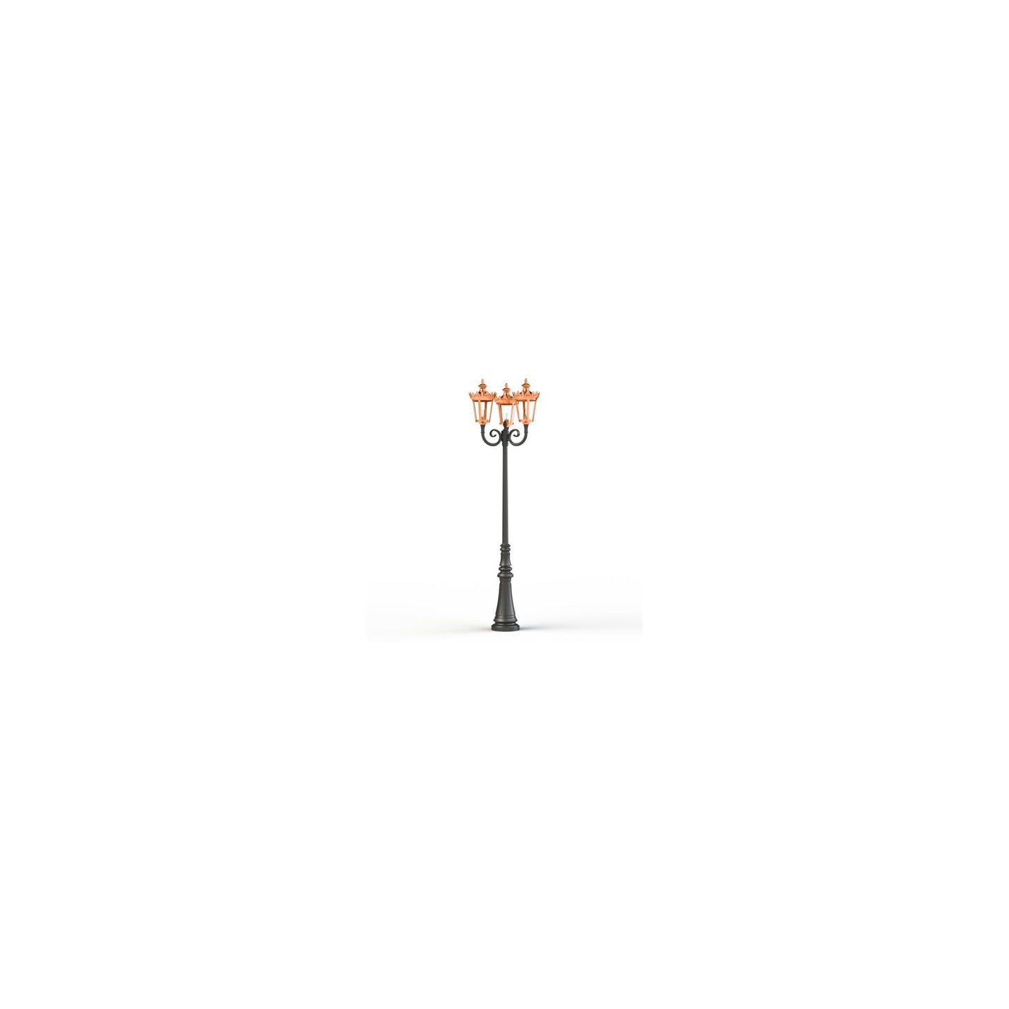 Louvre Model 10 Triple Heads Street Lamp