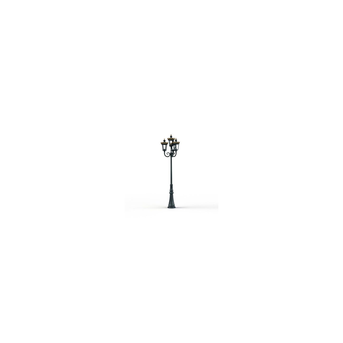 Louvre Model 11 Quadruple Heads Street Lamp