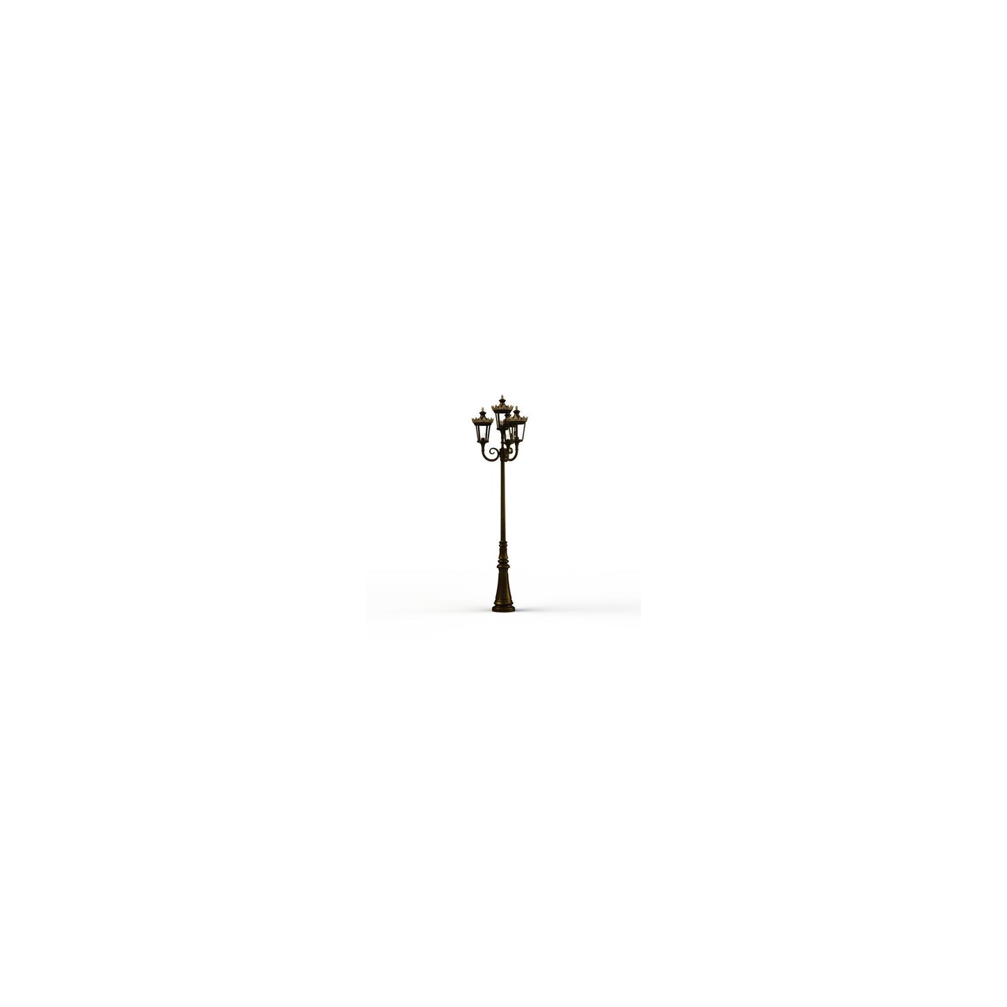 Louvre Model 11 Quadruple Heads Street Lamp