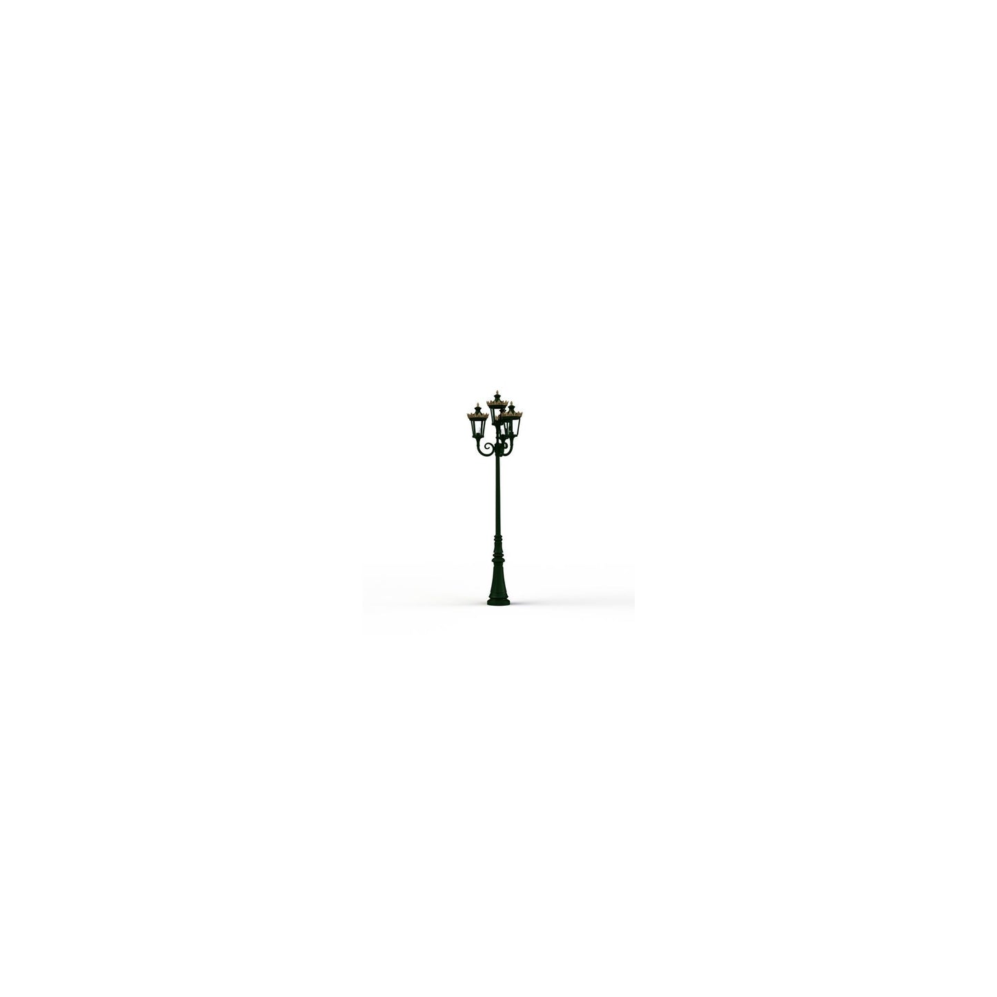Louvre Model 11 Quadruple Heads Street Lamp
