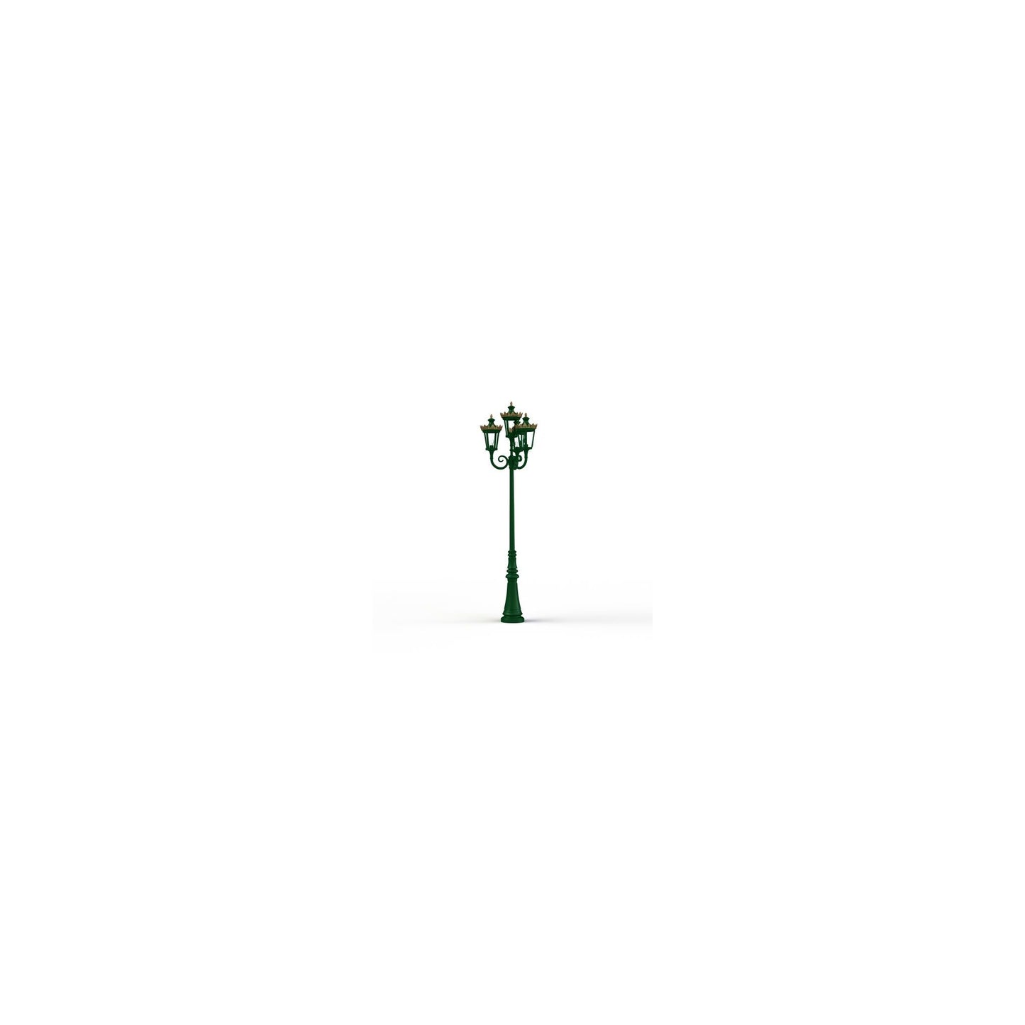 Louvre Model 11 Quadruple Heads Street Lamp