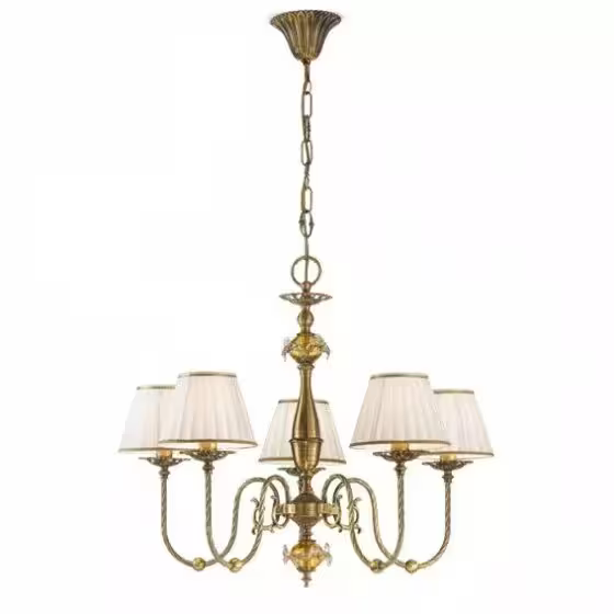 Napoli 5-Light Chandelier Gold