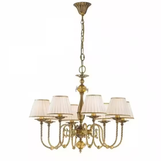Napoli 8-Light Chandelier Gold