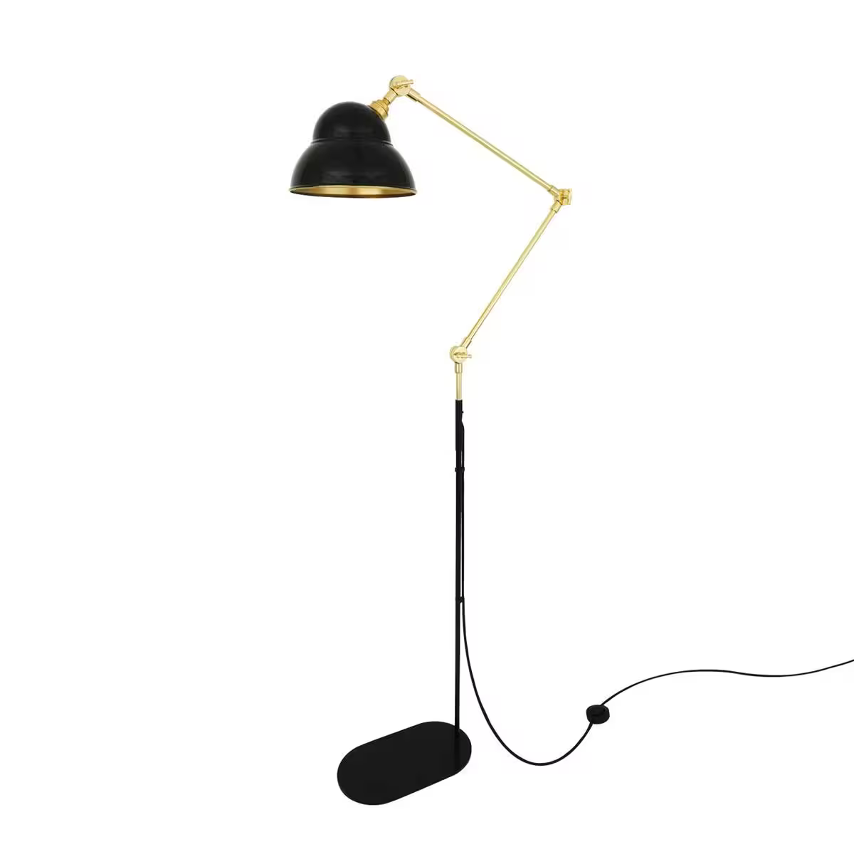 Sliema Floor Lamp Polished Brass