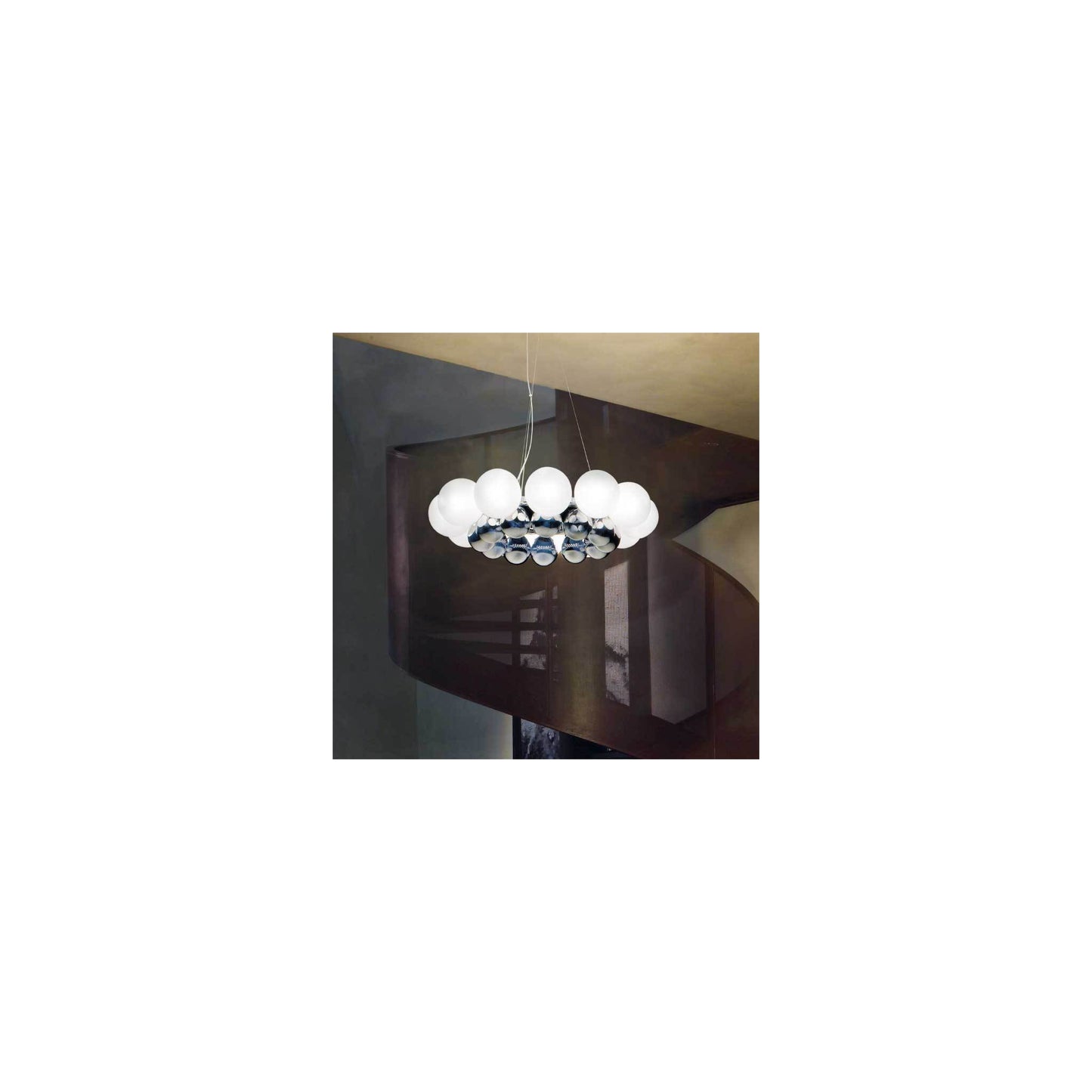 24Pearls 12-Light Pendant Chrome