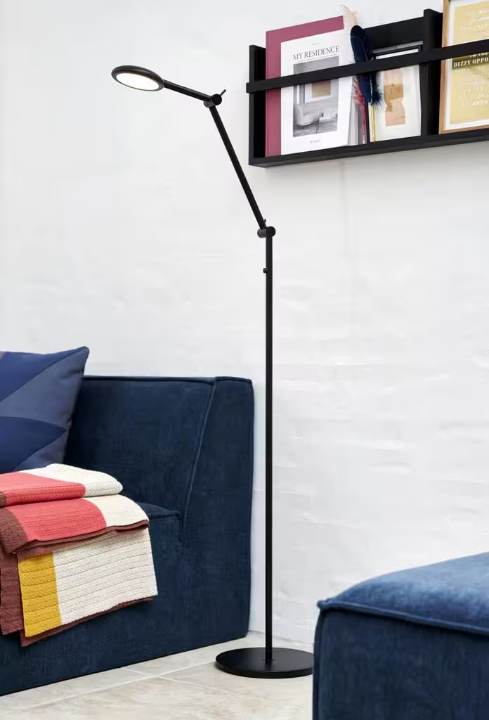 Bend Single LED Floor Lamp Black