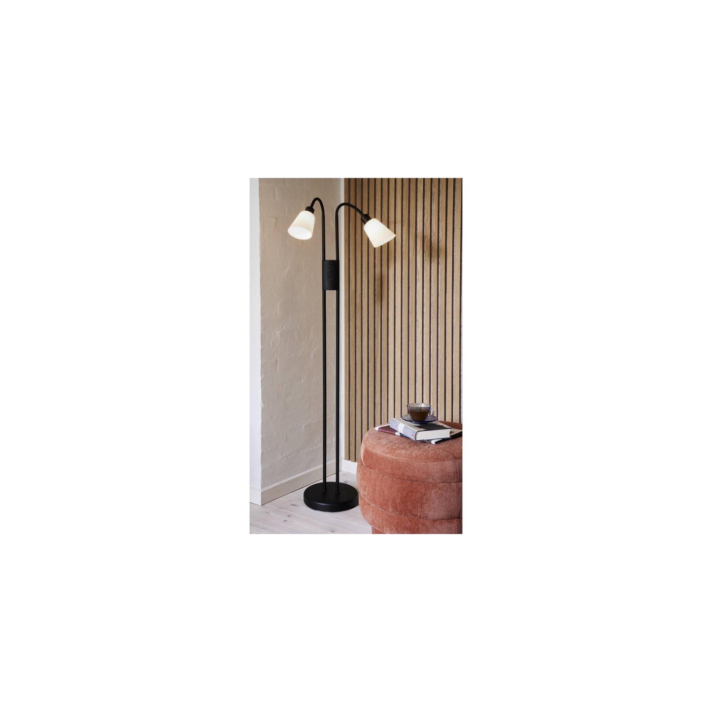 Molli Double Floor Lamp Black