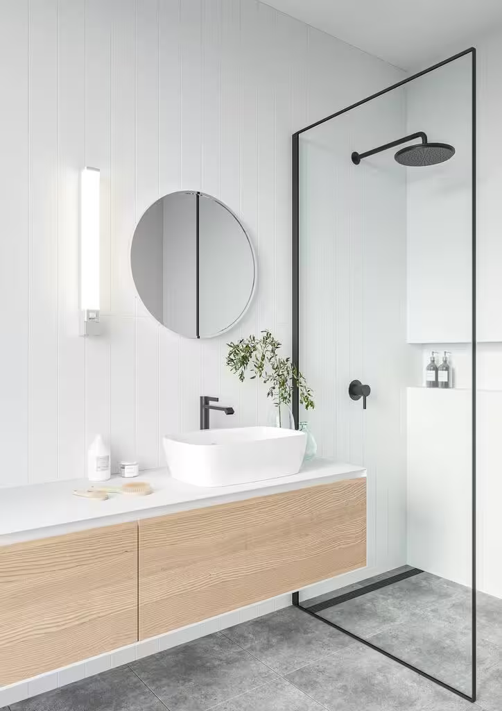 Sjaver Bathroom Wall Light White