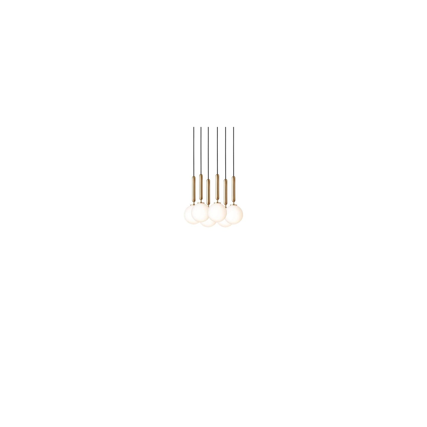 Miira 6 Six-Light Pendant with Opal Glass Diffuser