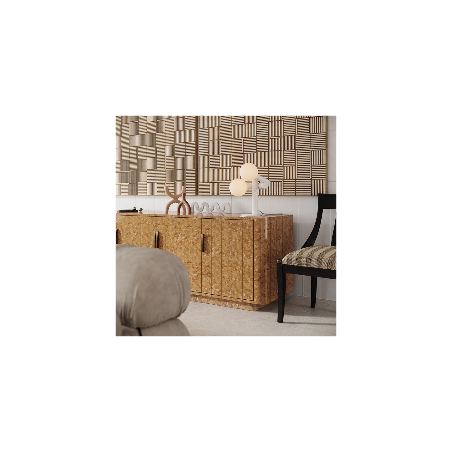Echo Table Lamp White
