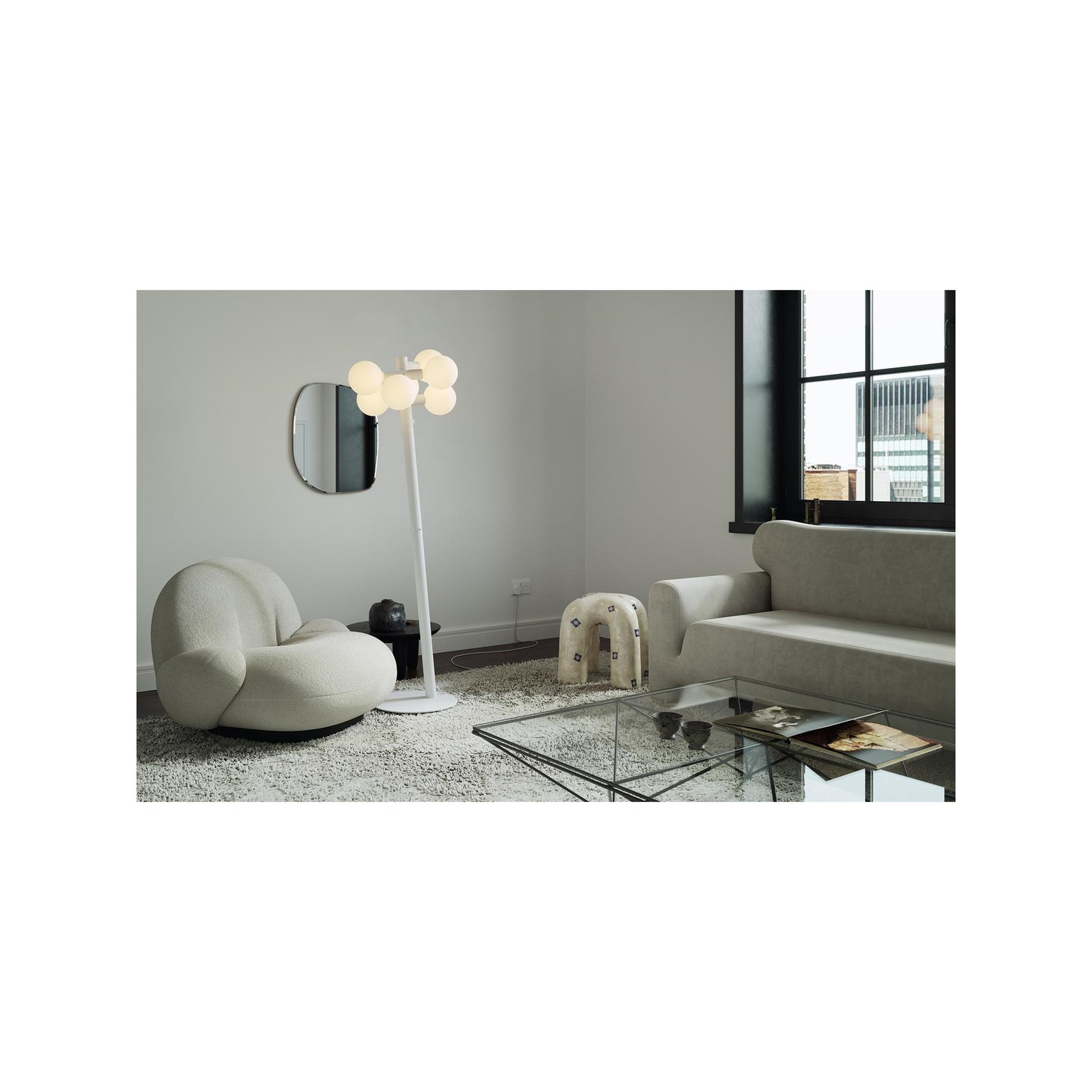 Echo Floor Lamp White