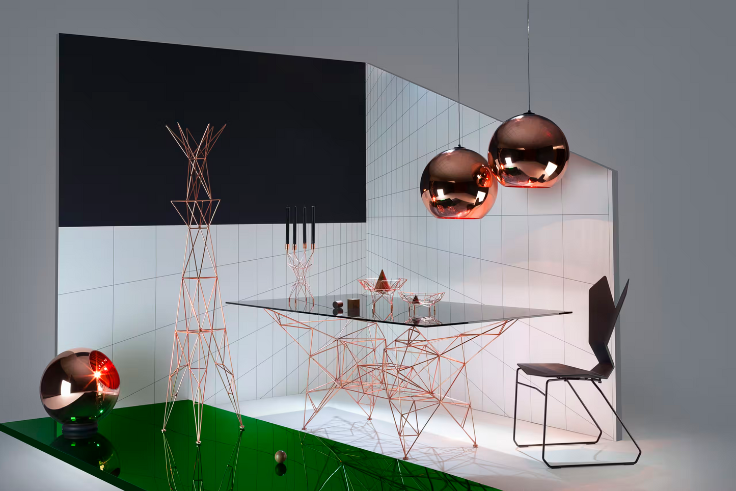Copper 25cm LED Pendant