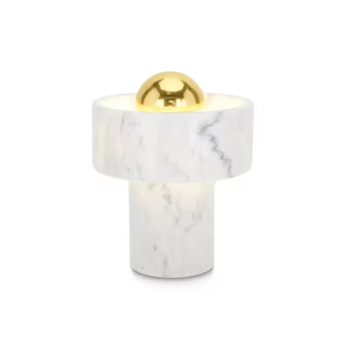Stone LED Table Lamp White