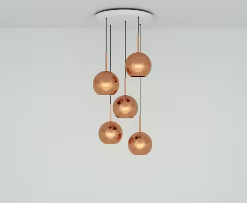 Copper 25cm LED Pendant