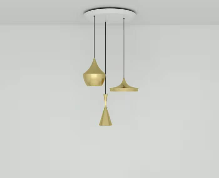 Beat Trio Round Pendant