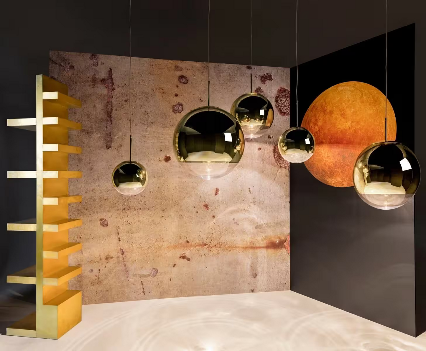Mirror Ball 25cm Round Pendant