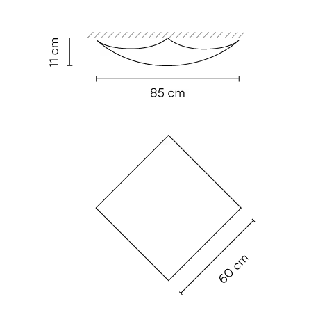 Quadra Ice 1132 Ceiling Light