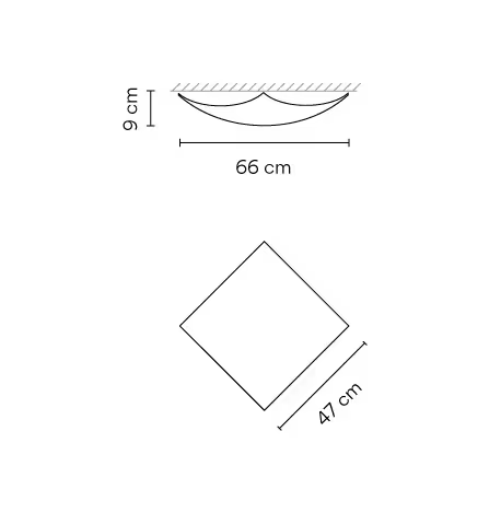Quadra Ice 1134 Ceiling Light in White