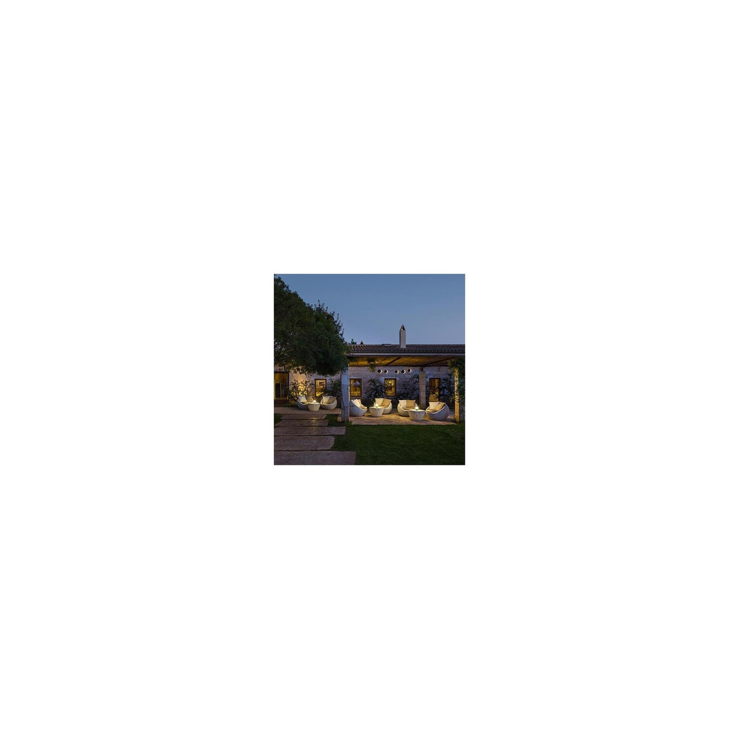June 4735 Outdoor LED Wall Light Brown