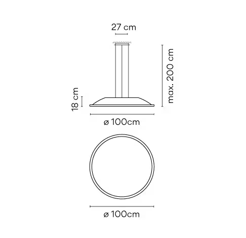 Big 0538 3000K 4-Light LED Pendant