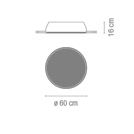 Big 0544 Built-in Recessed Ceiling Light