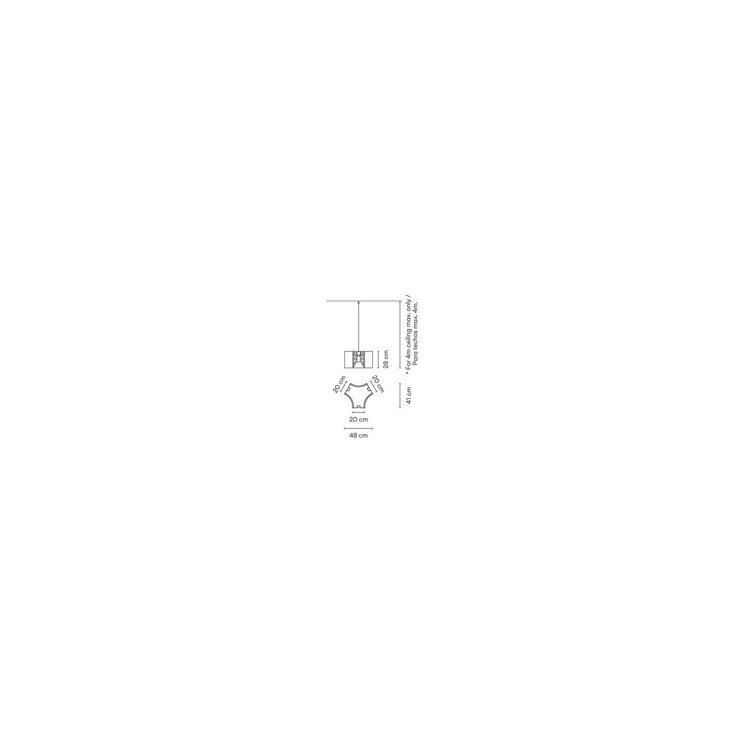 Ameba 2222 LED Pendant