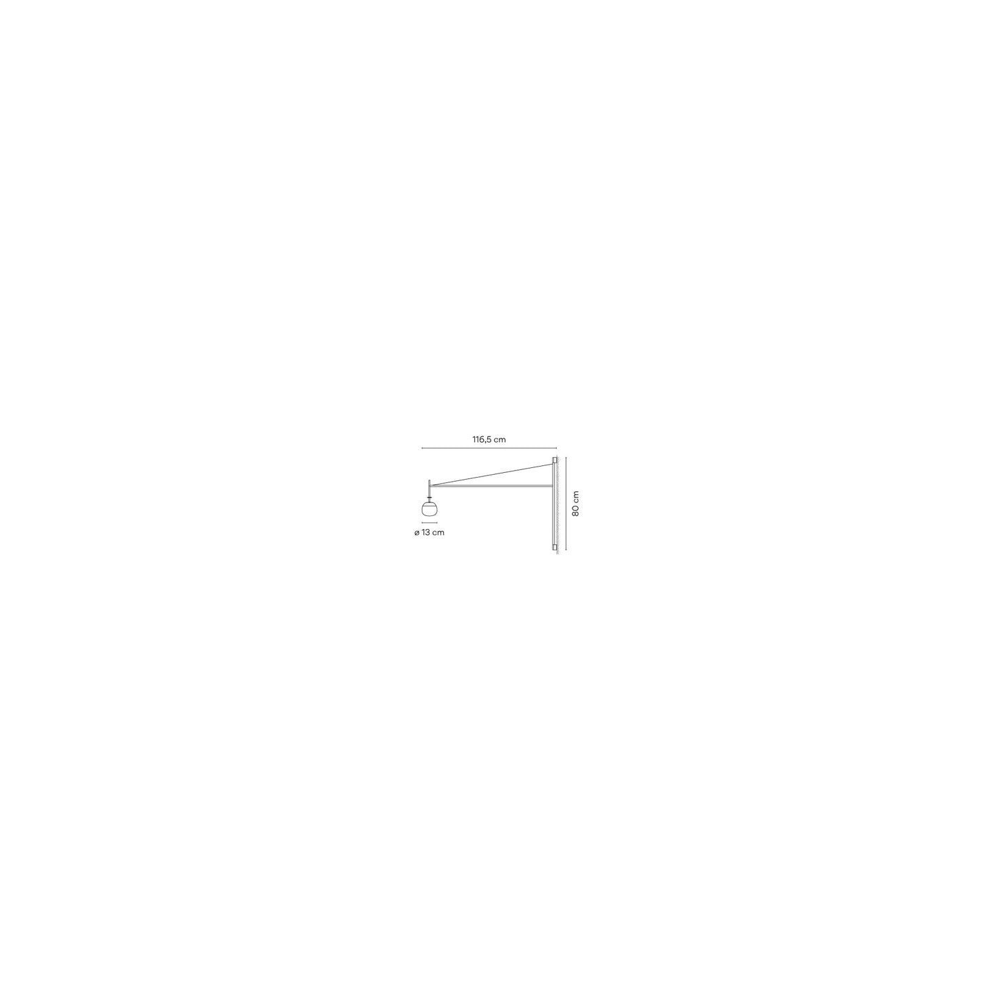 Tempo 5758 LED Wall Light Push Dimmer