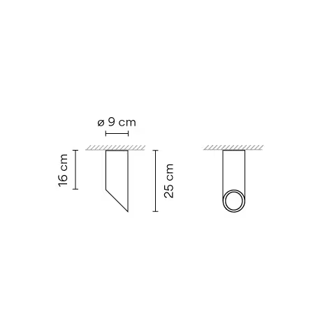 45° 8250 LED Ceiling Light 1-10V