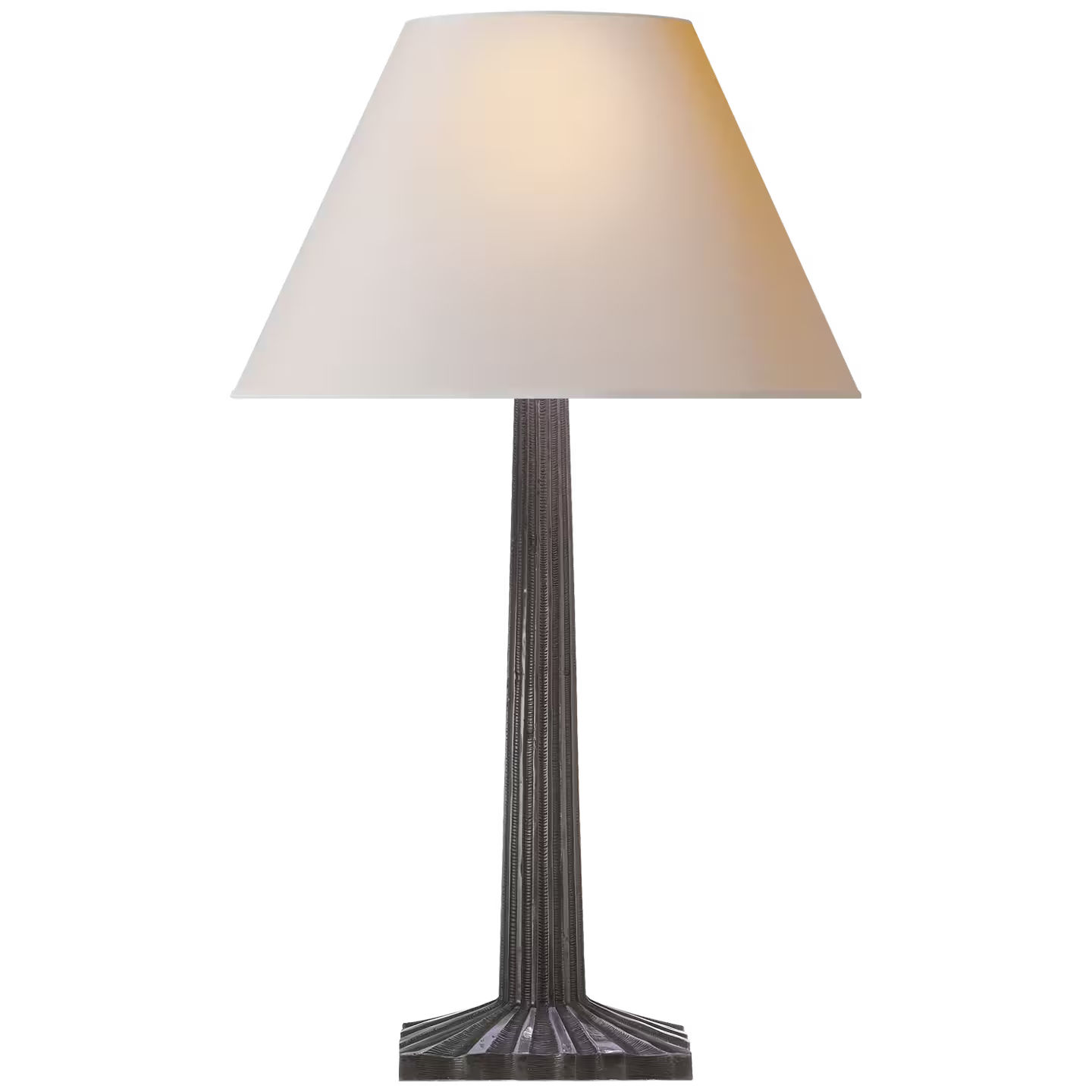 Strie Fluted Column Table Lamp
