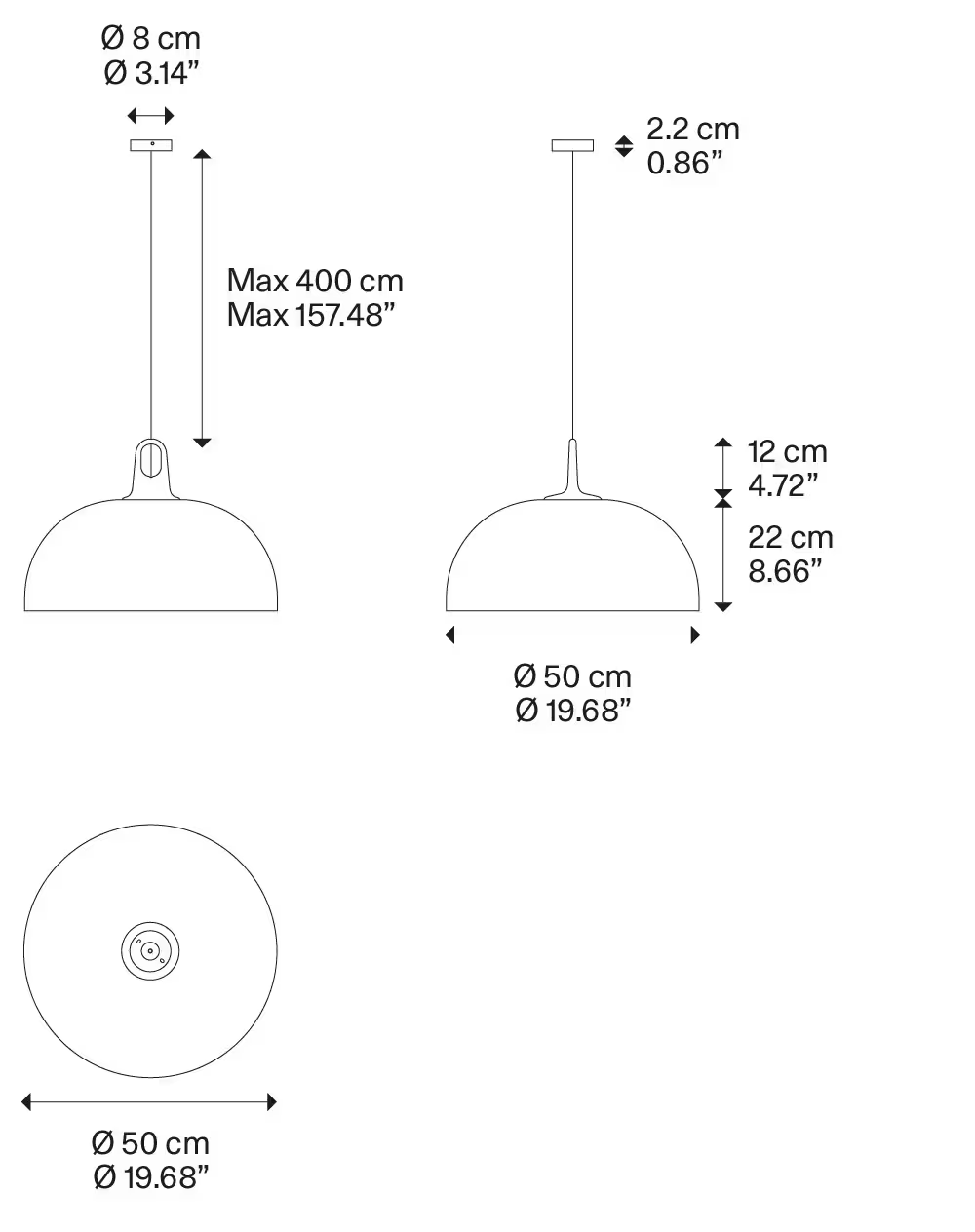 JIM Dome LED Pendant