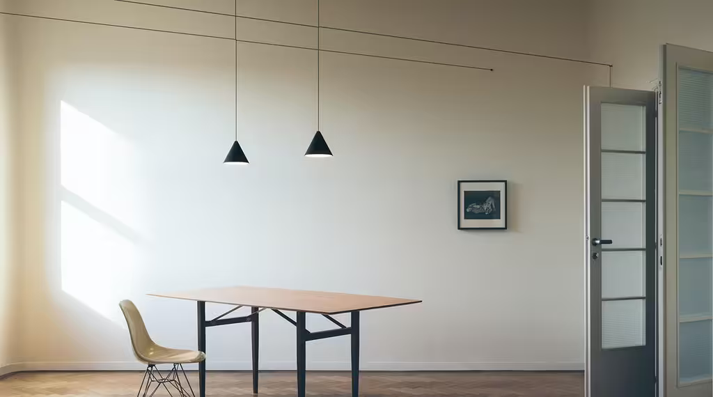 String Light Cone Head LED Pendant 12mt Cable