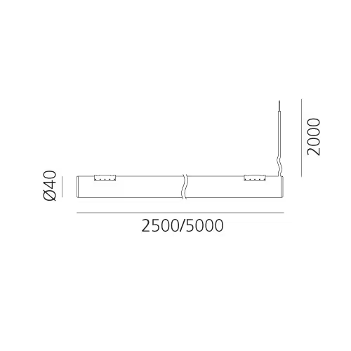 La linea LED Wall/Ceiling/Floor Lamp White