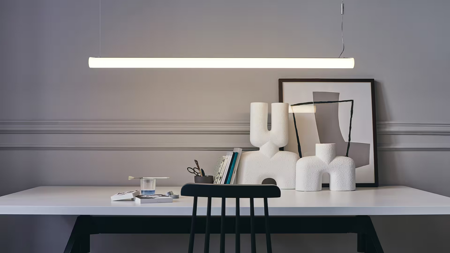 Alphabet of Light Linear 120 LED Pendant White