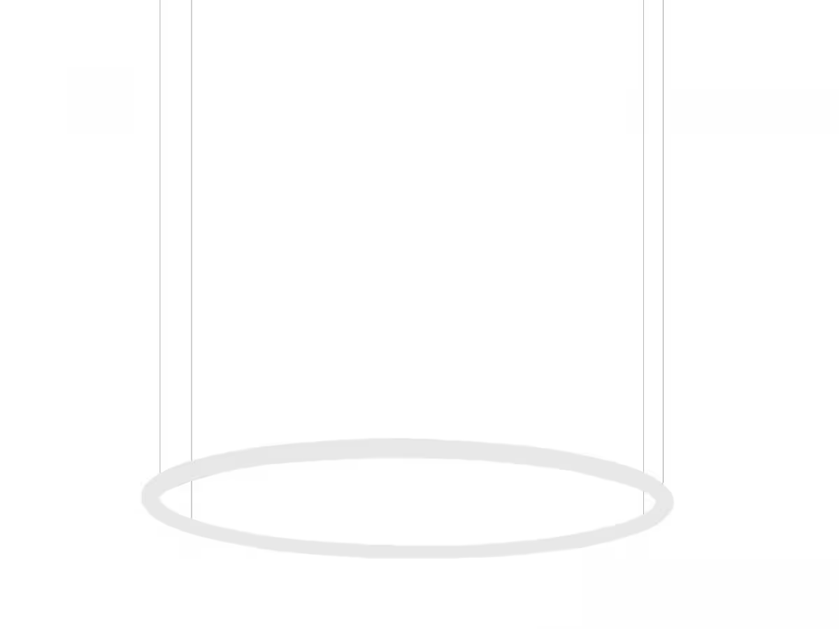Alphabet of Light Circular 90 LED Pendant White