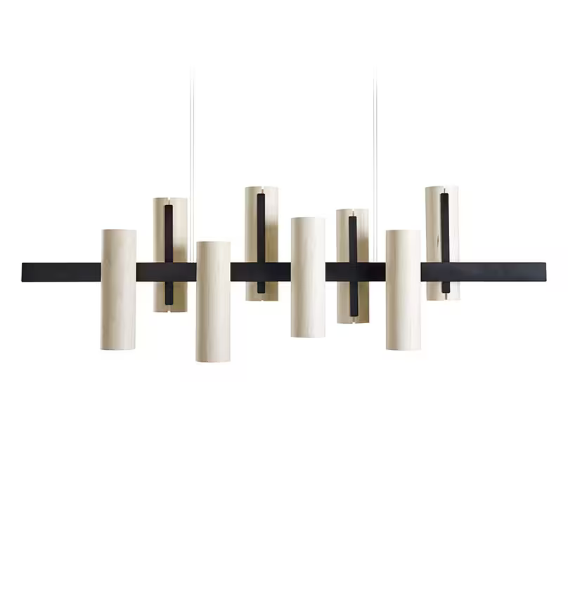 Black Note Keys LED Pendant