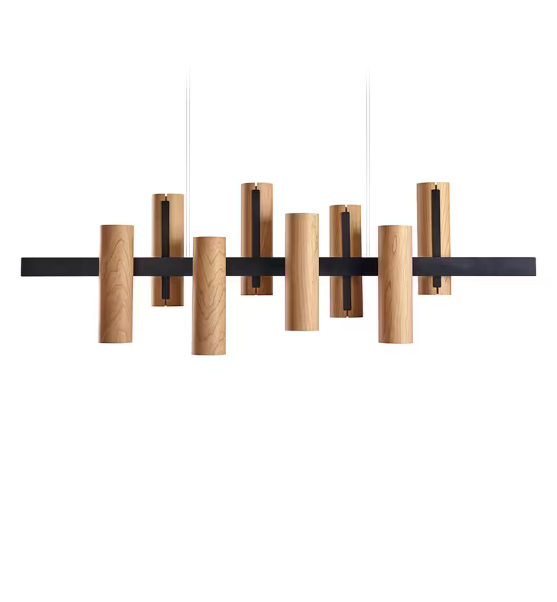 Black Note Keys LED Pendant