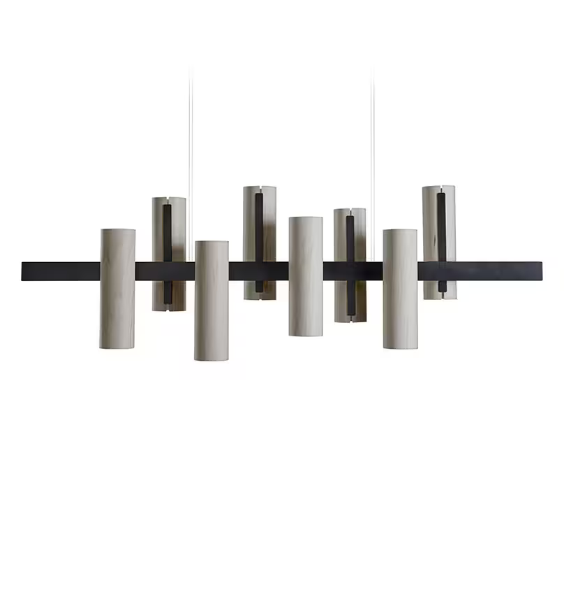 Black Note Keys LED Pendant